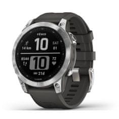 Garmin chytré hodinky Fenix 7 Silver / Black Band