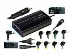 Napájecí univerzální adaptér 100W, AC 110-240V, DC 12-24V, manual, 9 koncovek