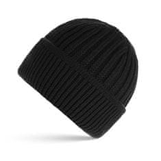 PAOLO PERUZZI Pánská zimní čepice Black Beanie