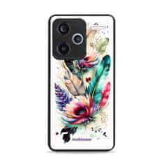 Mobiwear Prémiový lesklý kryt Glossy na mobil Xiaomi Redmi Note 13 Pro Plus 5G - G017G Pírka a květy