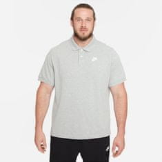 Nike NSW Poloshirt pro muže, S, Polotričko, Dark Grey Heather/White, Šedá, CJ4456-063