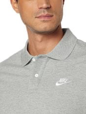 Nike NSW Poloshirt pro muže, S, Polotričko, Dark Grey Heather/White, Šedá, CJ4456-063