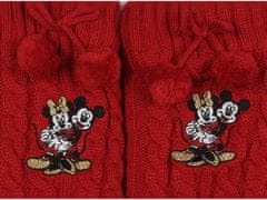 sarcia.eu Mickey a Minnie Mouse Disney Červené teplé ponožky s bambulí, protiskluzové, OEKO-TEX 39-42 EU 