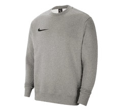 Nike Park Fleece Sweatshirt pro muže, M, Mikina, Dark Grey Heather/Black, Šedá, CW6902-063