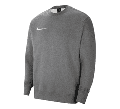 Nike Park Fleece Sweatshirt pro muže, L, Mikina, Charcoal Heather/White, Šedá, CW6902-071