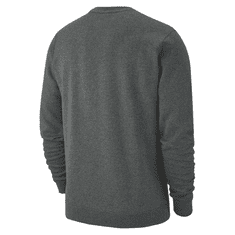 Nike Park Fleece Sweatshirt pro muže, L, Mikina, Charcoal Heather/White, Šedá, CW6902-071