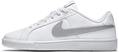 Nike Court Royale Shoes pro ženy, 36.5 EU, US6, Boty, tenisky, White/Metallic Silver, Bílá, 749867-100