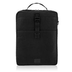 PAOLO PERUZZI Pánský batoh na notebook Black Cotton Canvas A4 Backpack