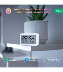 Nous Nous E6 LCD Zigbee Smart Teplotní a Vlhkostní Senzor