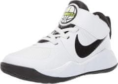 Nike TEAM HUSTLE D 9 (PS) SHOES pro děti, 28.5 EU, US11.5C, Boty, tenisky, White/Black-Volt, Bílá, AQ4225-100