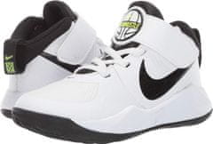 Nike TEAM HUSTLE D 9 (PS) SHOES pro děti, 28.5 EU, US11.5C, Boty, tenisky, White/Black-Volt, Bílá, AQ4225-100