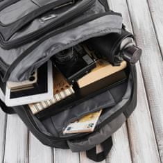 PAOLO PERUZZI Školní batoh Urban Laptop Backpack Grey Ladies Men's