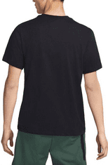 Nike Dri-FIT Park SWOOSH T-Shirt pro muže, S, Tričko, Black/White, Černá, CW6936-010