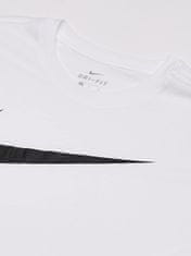 Nike Dri-FIT Park SWOOSH T-Shirt pro muže, L, Tričko, White/Black, Bílá, CW6936-100