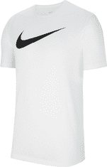 Nike Dri-FIT Park SWOOSH T-Shirt pro muže, L, Tričko, White/Black, Bílá, CW6936-100