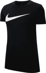 Nike Dri-FIT Park SWOOSH T-Shirt pro ženy, XL, Tričko, Black/White, Černá, CW6967-010