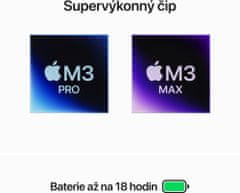 Apple MacBook Pro 14, M3 Pro - 11-core/18GB/512GB/14-core GPU, stříbrná (MRX63CZ/A)