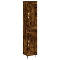 Vidaxl Skříň highboard kouřový dub 34,5 x 34 x 180 cm kompozitní dřevo