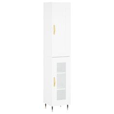 Vidaxl Skříň highboard bílá 34,5 x 34 x 180 cm kompozitní dřevo