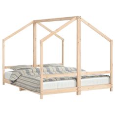 Vidaxl Dětská postel 2x (80 x 200) cm masivní borové dřevo