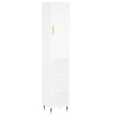 Vidaxl Skříň highboard bílá 34,5 x 34 x 180 cm kompozitní dřevo