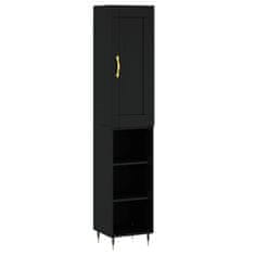 Vidaxl Skříň highboard černá 34,5 x 34 x 180 cm kompozitní dřevo