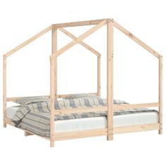 Greatstore Dětská postel 2x (80 x 160) cm masivní borové dřevo