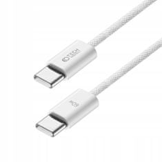 Tech-protect Ultraboost kabel USB-C / USB-C PD 60W 3A 2m, bílý