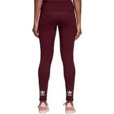 Adidas Kalhoty na trenínk vínově červené 147 - 151 cm/XXS Trefoil Tight