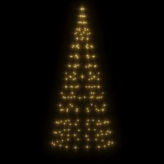 Vidaxl Vánoční stromek na stožár 200 teplých bílých LED diod 180 cm