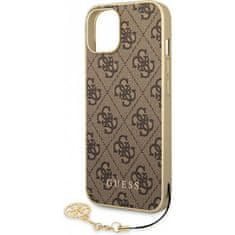 Guess Kryt iPhone 14 Guess Hardcase 4G Charms Collection brown