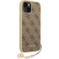 Guess Kryt iPhone 14 Guess Hardcase 4G Charms Collection brown