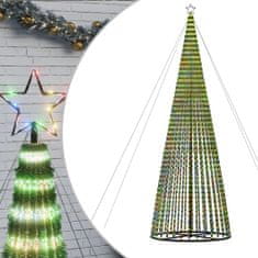 Greatstore Vánoční stromek kužel 1 544 barevných LED diod 500 cm