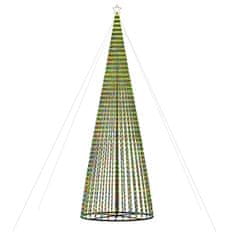 Greatstore Vánoční stromek kužel 1 544 barevných LED diod 500 cm