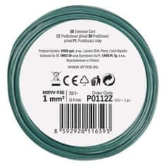 Emos Prodlužovací kabel s 1 zásuvkou MULO 2 m zelený