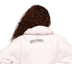 CurePink Dětský fleece župan Harry Potter: Hedvika (13-15 let) bílá