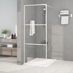 Vidaxl Sprchová zástěna walk-in bílá 80 x 195 cm čiré ESG sklo