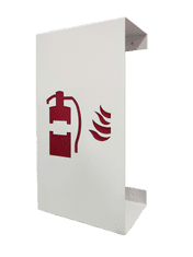 Červinka Nástěnný kryt pro hasicí přístroj Huracan bílý s červeným