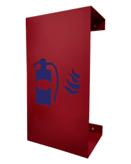 Červinka Nástěnný kryt pro hasicí přístroj Huracan červený s modrým