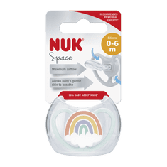 Nuk Dudlík Space 0-6m BOX duha