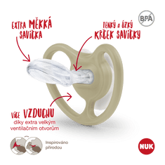 Nuk Dudlík Space 0-6m BOX žabka