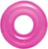 Kruh plavecký 59260 transparent - růžová