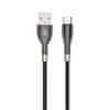 Datový kabel Sleek USB na USB-C 1m 3A černý DATUSBC3ASLFOBK