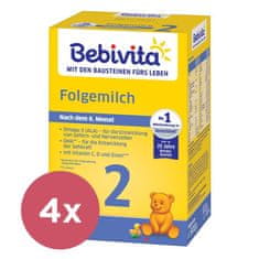 Bebivita 4x Mléko 2 Instantní pokračovací mléčná výživa od uk. 6. měsíce, 500 g