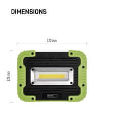 Emos COB LED nabíjecí pracovní reflektor P4533, 1000 lm, 4400 mAh