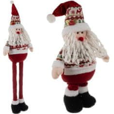 Ruhhy 22340 Vánoční dekorace Santa s teleskopickými nohami 95 cm