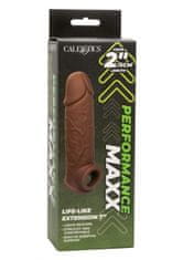 California Ex Novel CalExotics Life-Like Extension 7 Inch Brown skin tone / návlek na penis