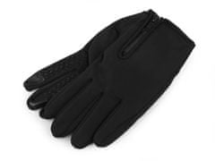 Kraftika 1pár (vel. l) černá rukavice softshell, dotykové, unisex