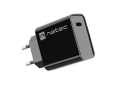 Natec Universální nabíječka RIBERA 20W 1X USB-C, černá