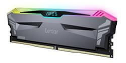 Lexar ARES DDR5 32GB (kit 2x16GB) UDIMM 6000MHz CL30 XMP 3.0 & EXPO - RGB, Heatsink, černá